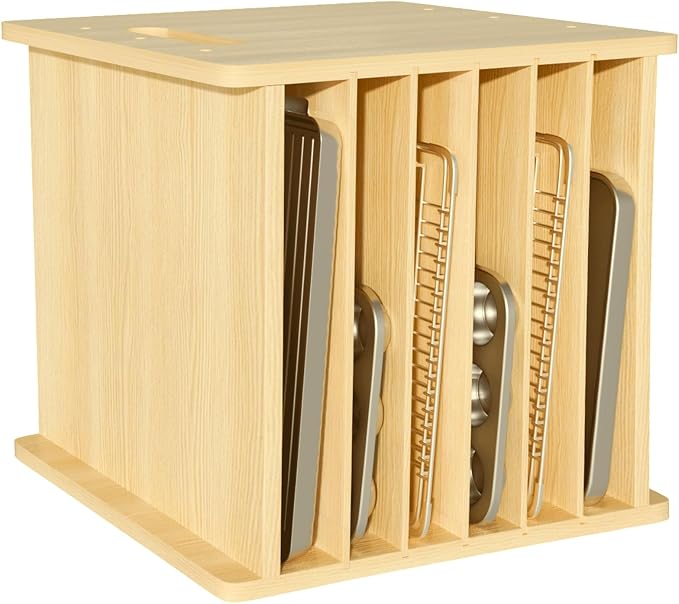 7 Tier Wooden Cookie Sheet Organizer by Sawjut