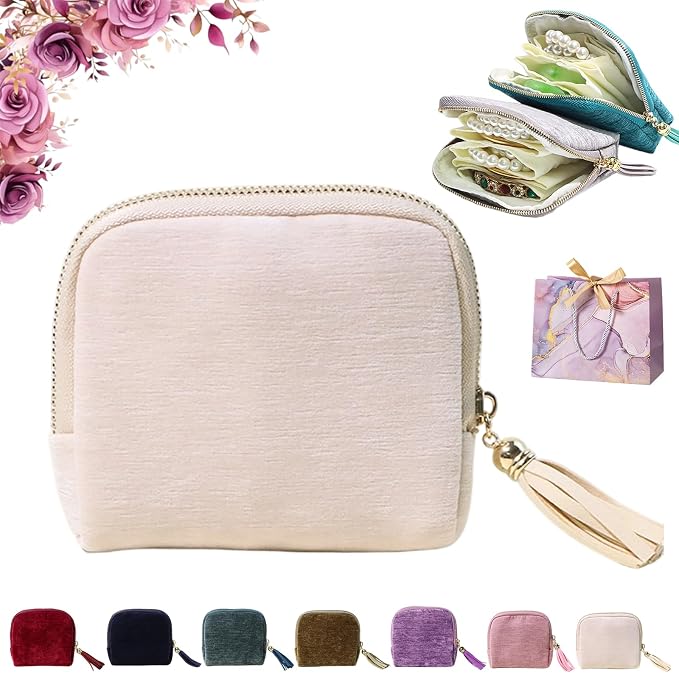 Travel Jewelry Case, Portable Jewelry Storage Bag, Compact Foldable Five by Unknown
