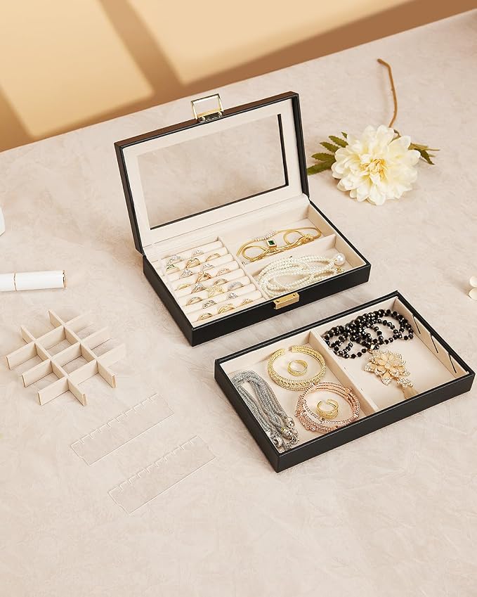 Homde Jewelry Tray Stackable Jewelry Box Drawer Organizer - Image 9