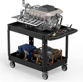 Heavy Duty Utility Rolling Tool Cart, 550 lbs Capacity Plastic Rolling Carts by WanmwillToolOrganizer