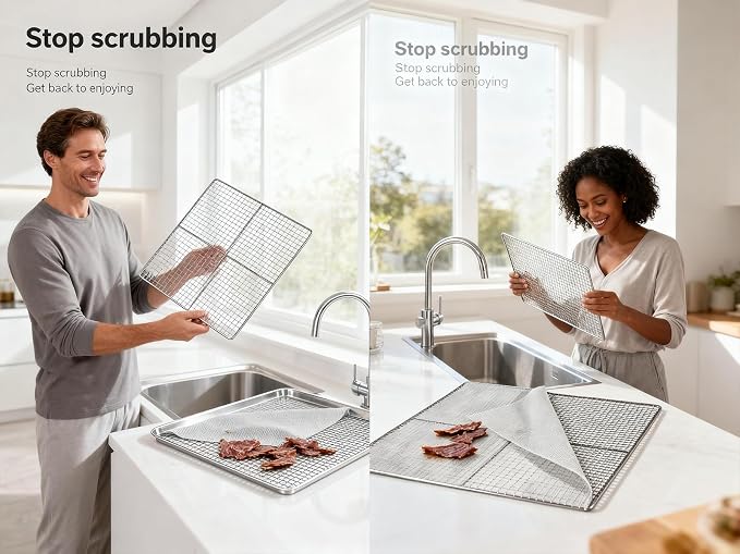 Non-Stick Silicone Dehydrator Liners: 15x15 inch - Image 5