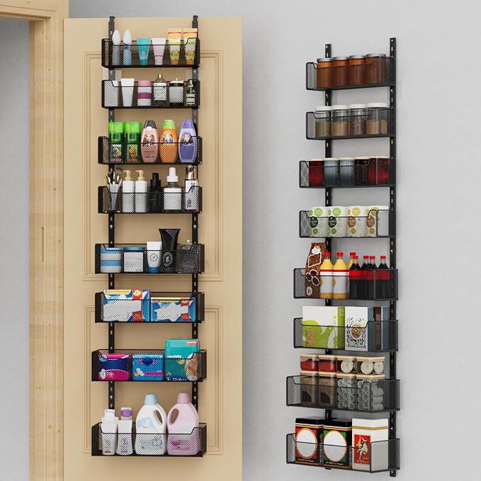 Over The Door Organizer, 8-tier Metal Door Organizer Hanging by VyGrow