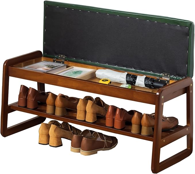 latifolia Solid Wood Bench, Entryway Shoe Bench by Latifolia