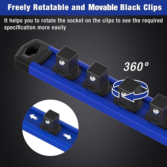 WORKPRO Magnetic Socket Organizer - Image 5