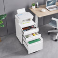 3-Drawer Lockable Mobile File Cabinet – Metal A4/Letter/Legal Size Storage by LunaThreads