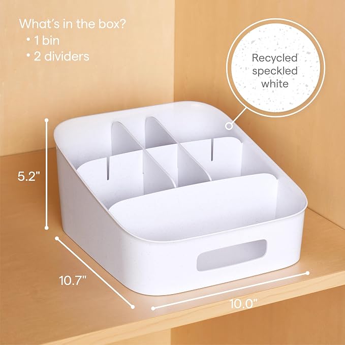 YouCopia ShelfBin Adjustable Snack Bin, BPA-Free Divided Storage Basket - Image 4