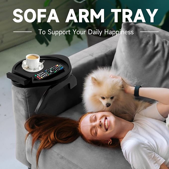 Couch Arm Table Tray, Sofa Clip on Tray Tables - Image 6