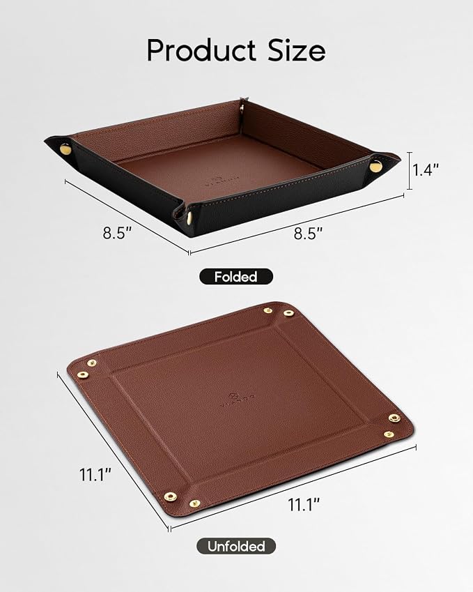 Valet Tray for Men Women, Nightstand Organizer Vanity Catchall Holder for - Image 7