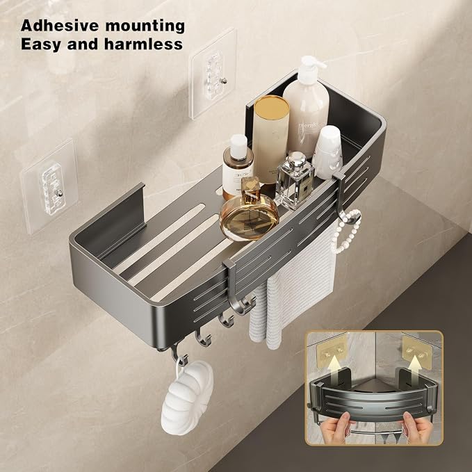 VOLPONE Shower Caddy No Drilling Shower Shelves - Image 4