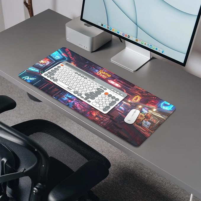 Game Over Mouse Pad, XL Game Hall Mousepad Desk Pad - Image 4