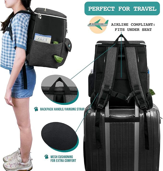 PetAmi Dog Travel Bag Backpack, Airline Approved Dog Bags - Image 5