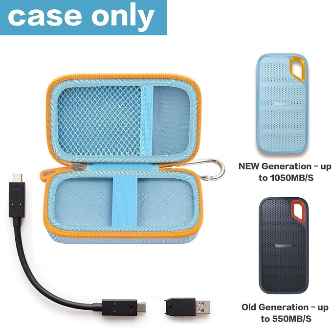 Hard Case Compatible with SanDisk 1TB 2TB 4TB 500GB 8TB Extreme Portable SSD - Image 2