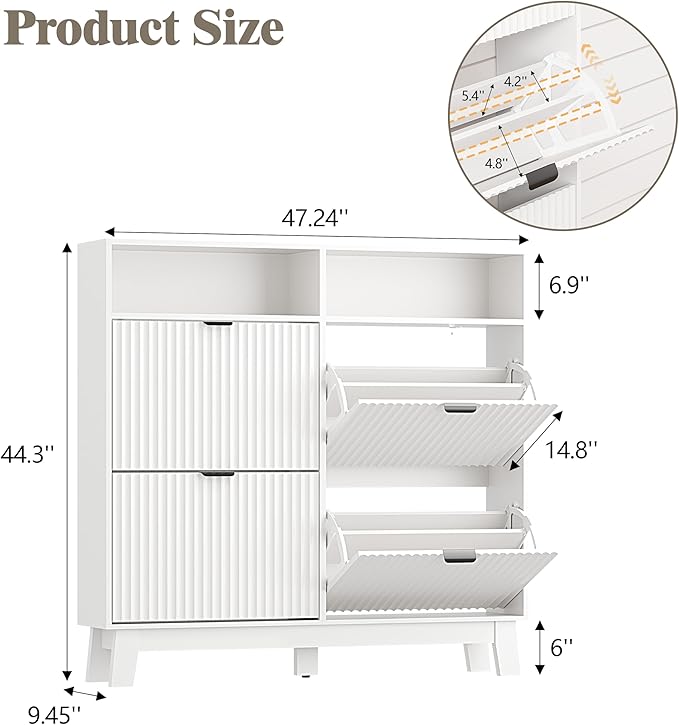 Shoe Cabinet Storage for Entryway - Image 2