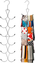 Scarf Hanger 12 Storages, Scarf Organizer by Uinicor