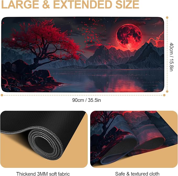 Large Mouse Pad, Extended Gaming Mouse Pad - Image 2