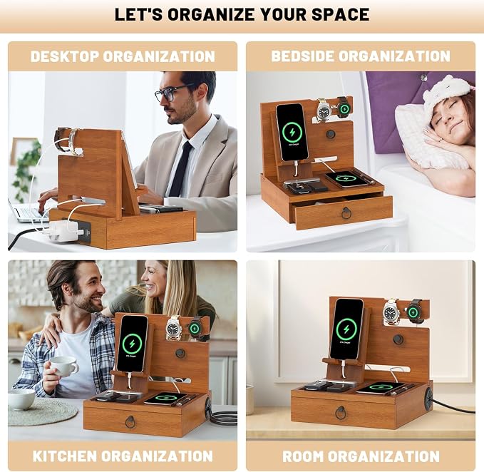 Wood Phone Docking Station - Image 6