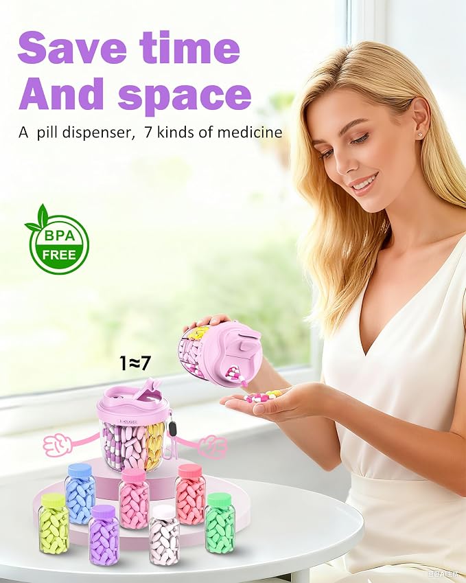 Cute Pill Organizer, Pill Dispenser - Image 6