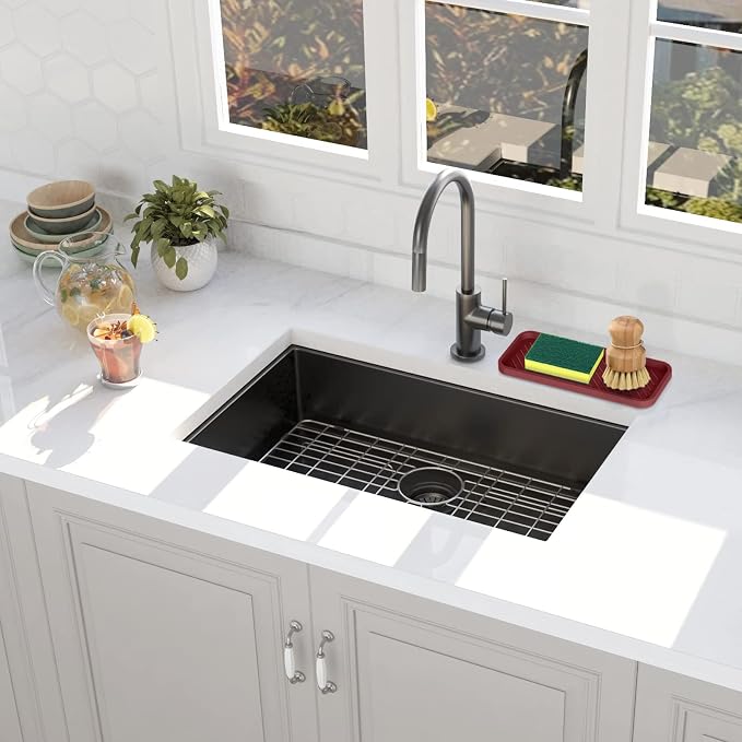 EG-SIPRO Silicone Sponge Holder, Kitchen Sink Organizer Tray, Sponge Caddy - Image 6