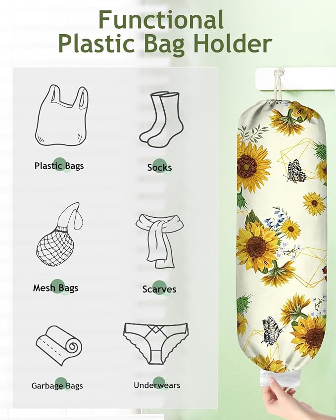 Plastic Bag Holder, Grocery Bag Organizer - Image 4