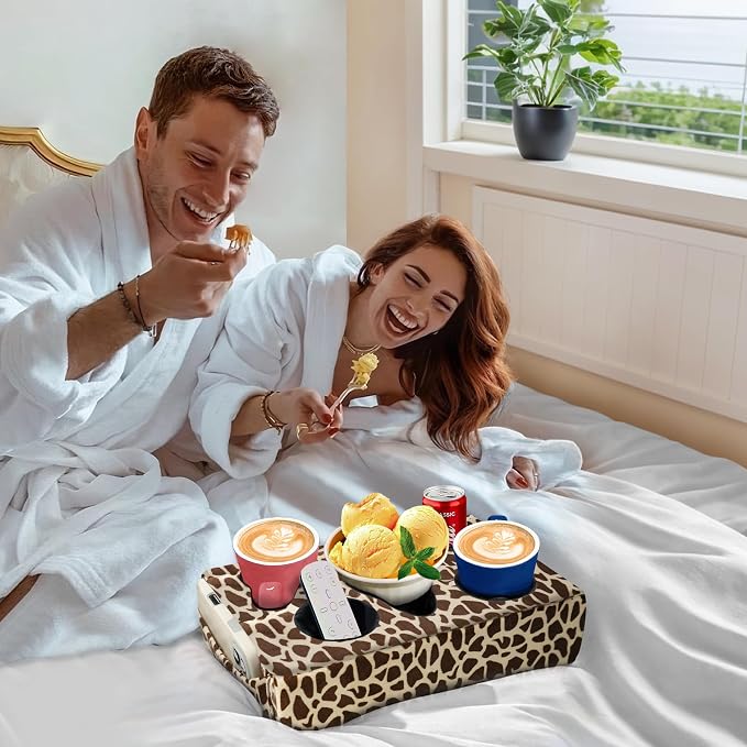 Couch Cup Holder Pillow, 5 Hole Couch Drink Holder! Keep Drinks Hand Side and - Image 4