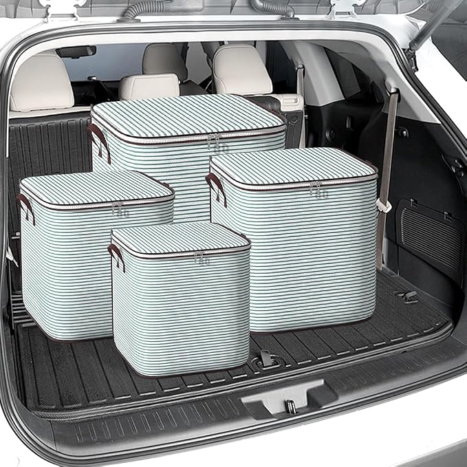 Clothes Storage Bins, 210L Foldable Blanket Storage Bags, Closet Organizers and - Image 7
