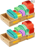 2 Pack Expandable Food Container Lid Organizers, Gift by PJOETYONE