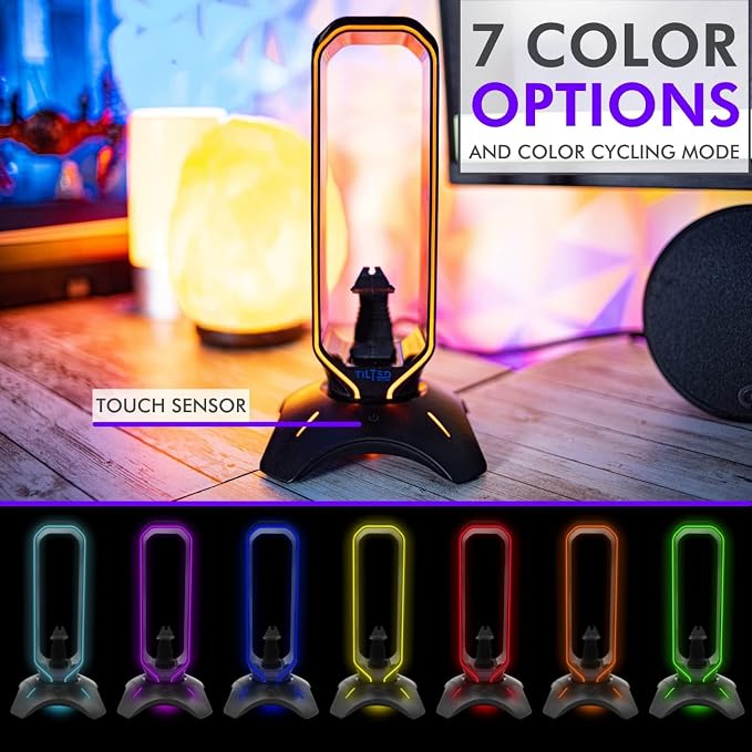 Tilted Nation Gaming Headset Stand | RGB Headphone Stand - Image 6