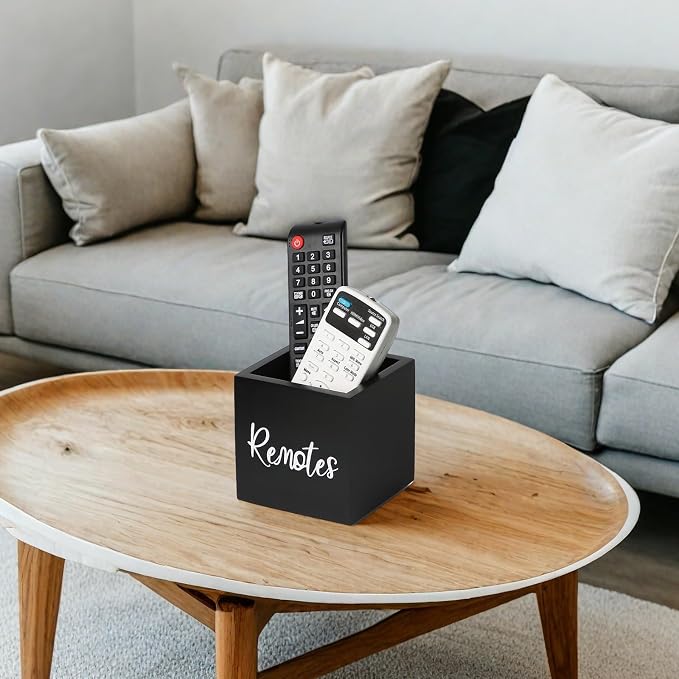 Wood Remote Control Holder, TV Remote Control Organizer - Image 6