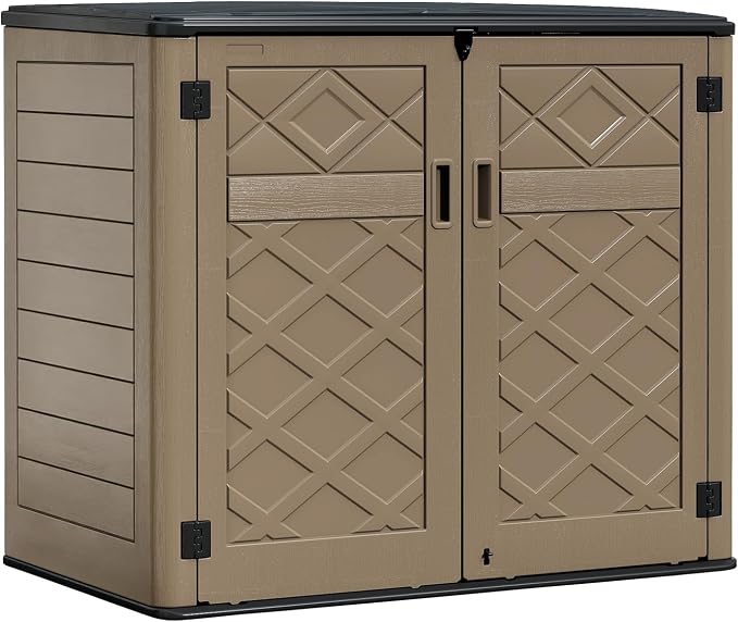 HOMSPARK Storage Shed Weather Resistance, Horizontal Storage Shed by HOMSPARK