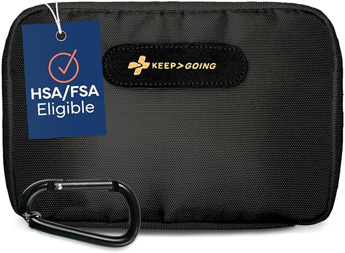 KeepGoing Travel First Aid Kit for Car, Camping and Outdoor Emergencies by KEEP%3EGOING