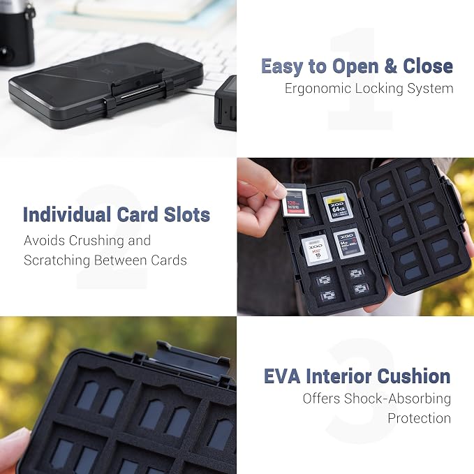 XQD Card CFexpress Type B Card Case Holder Storage, 36 Slots Memory Card - Image 4