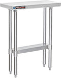 DuraSteel 30x12 Narrow Stainless Steel Table by DuraSteel