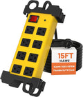 8 Outlet Heavy Duty Power Strip, 2700J Surge Protector by Unknown