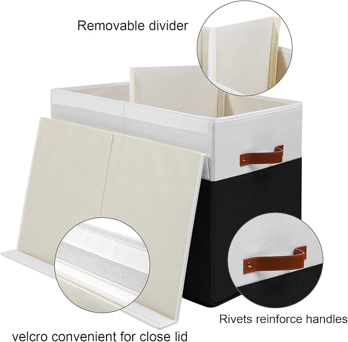 Large Toy Storage Box with Lid, Sturdy Toys Storage Chest Bin Organizer Basket - Image 3