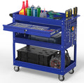 3 Tier Rolling Tool Cart on Wheels, 550 LBS Tool Cart by Cobinery