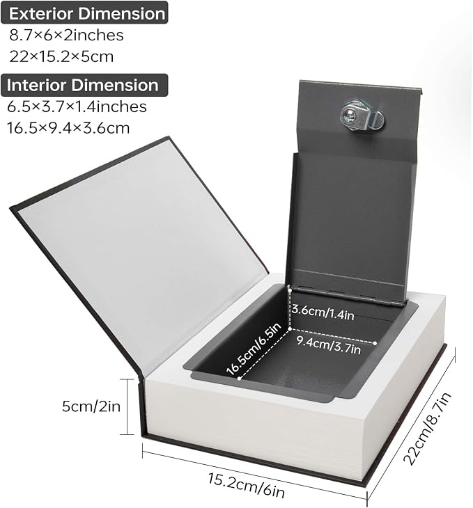 Real Paper Transfer Book Safe, Hollow - Image 2