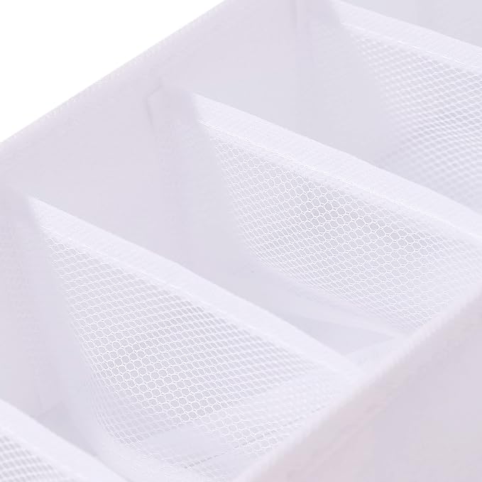 Qozary 3 Pack Sock Underwear Drawer Organizer Dividers, Collapsible Cabinet - Image 6
