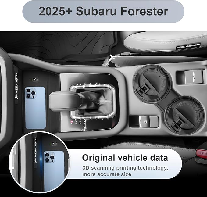 SKTU 3Pcs for 2025 2026 Subaru Forester Center Console Organizer 2025 2026 - Image 5