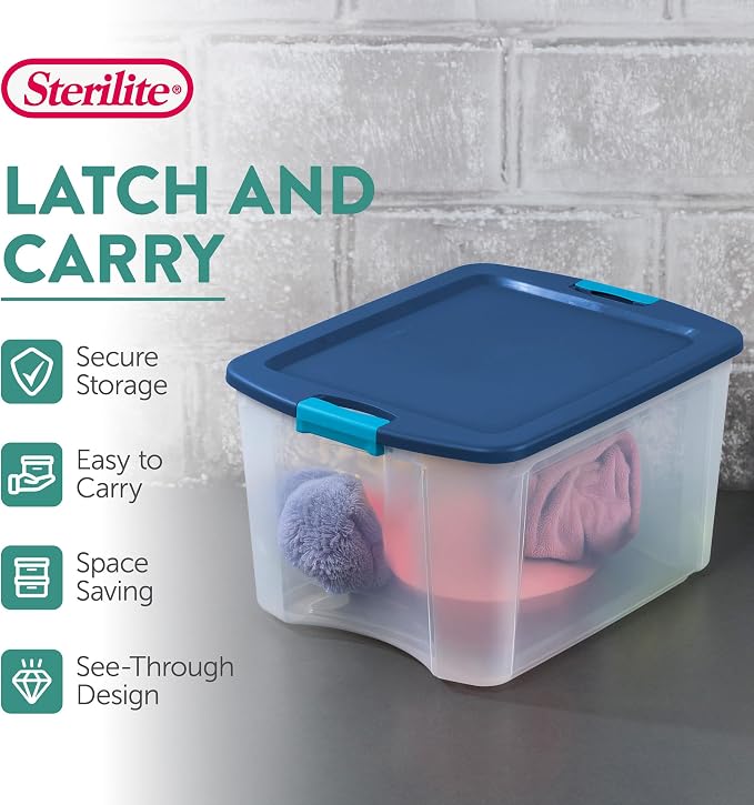 Sterilite 12-Pack Latch and Carry, 18 Gallon - Image 3