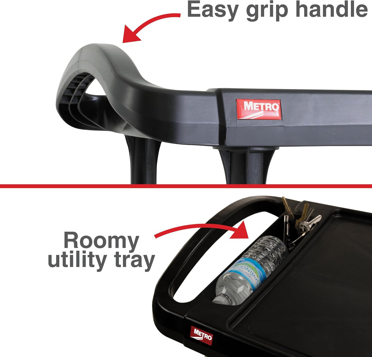 Metro myCart Plus Utility Cart - Choose-Your-Height Adjustable Heavy