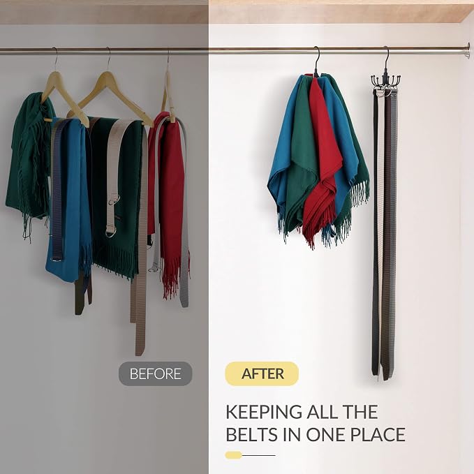 Belt Hanger, Space Saving Belt Organizer - Image 3