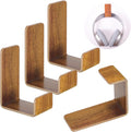 Weewooday 4 Pieces Headphone Hanger Holder Desk Adhesive Headphone Hook Wall by Weewooday