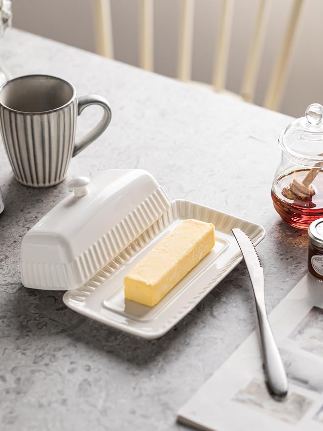 Ceramic Butter Dish with Lid, Butter Dishes - Image 6