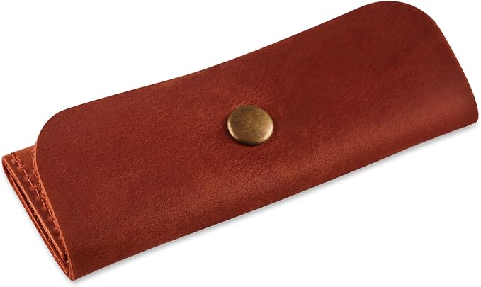 Cognac Leather SD Card Holder - Image 9