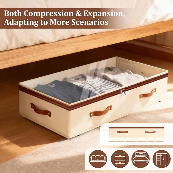 Dolicer 4 Pack Under Bed Storage - Image 9
