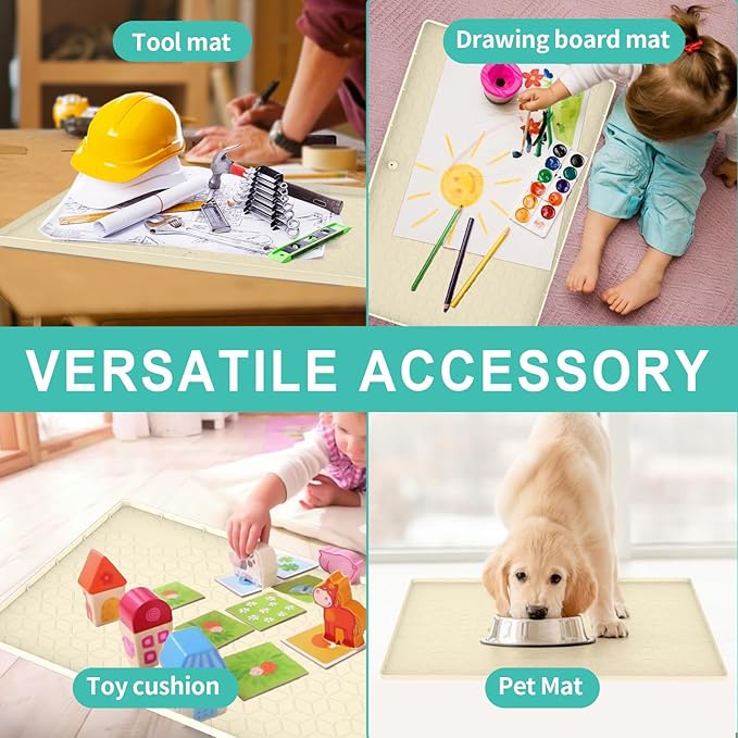 Under Sink Mat, Silicone Waterproof Under Sink Liner, Sink Cabinet Organizer - Image 4
