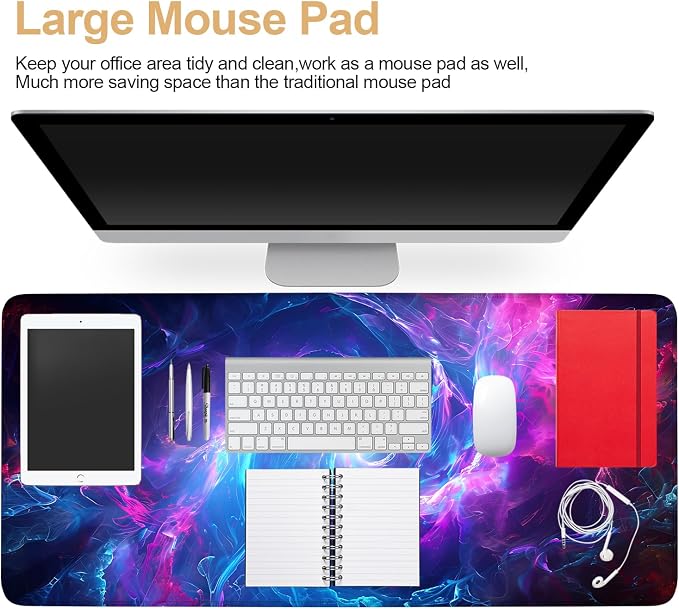 Large Mouse Pad, Cosmic Swirl Desk Mat, Extended Gaming Mouse Pad - Image 4