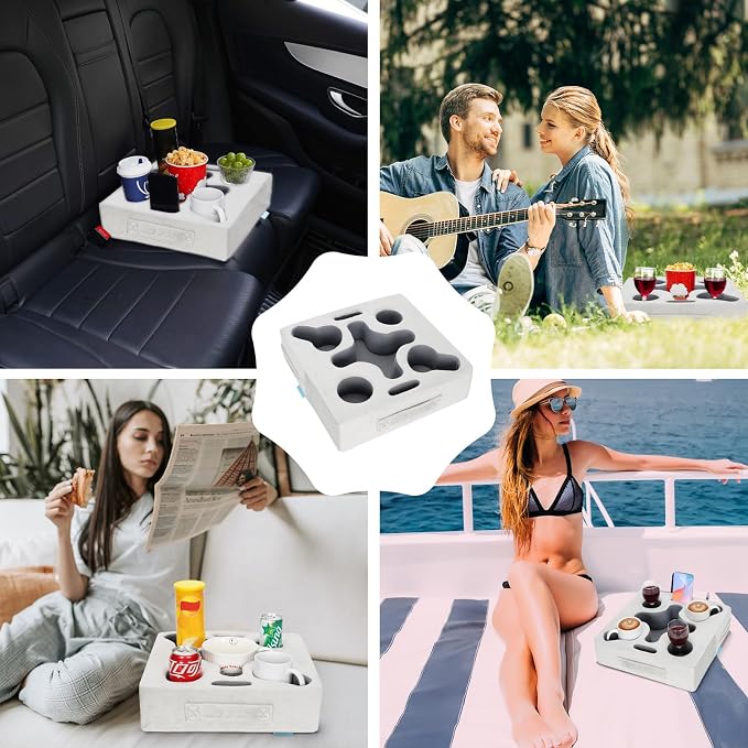 Couch Cup Holder-Sofa Cup Holder Pillow Tray Caddy Cupholder Hearted - Image 6