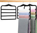 Closet Organizers and Storage, 2 Pack Pants Hangers Space Saving, Velvet Hangers by CLODSPAC