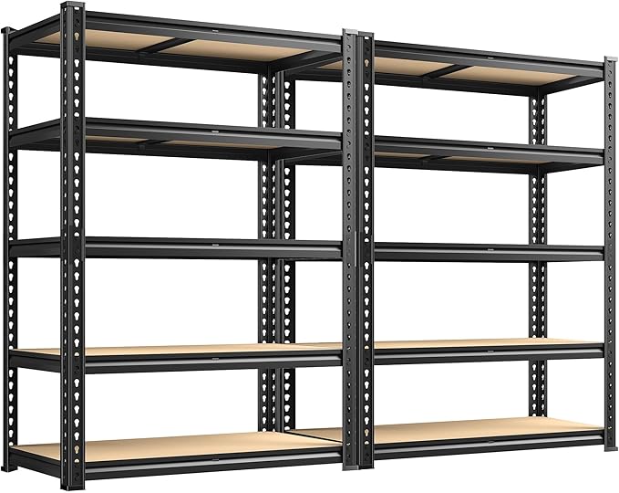 72.12" H Garage Shelving, Storage Shelves Load 2100LBS, 5-Tier Adjustable by Durayloly
